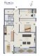 Geräumige 3,5-Zimmer-Wohnung TOP geschnitten mit Süd-Loggia - TOP-Grundriss